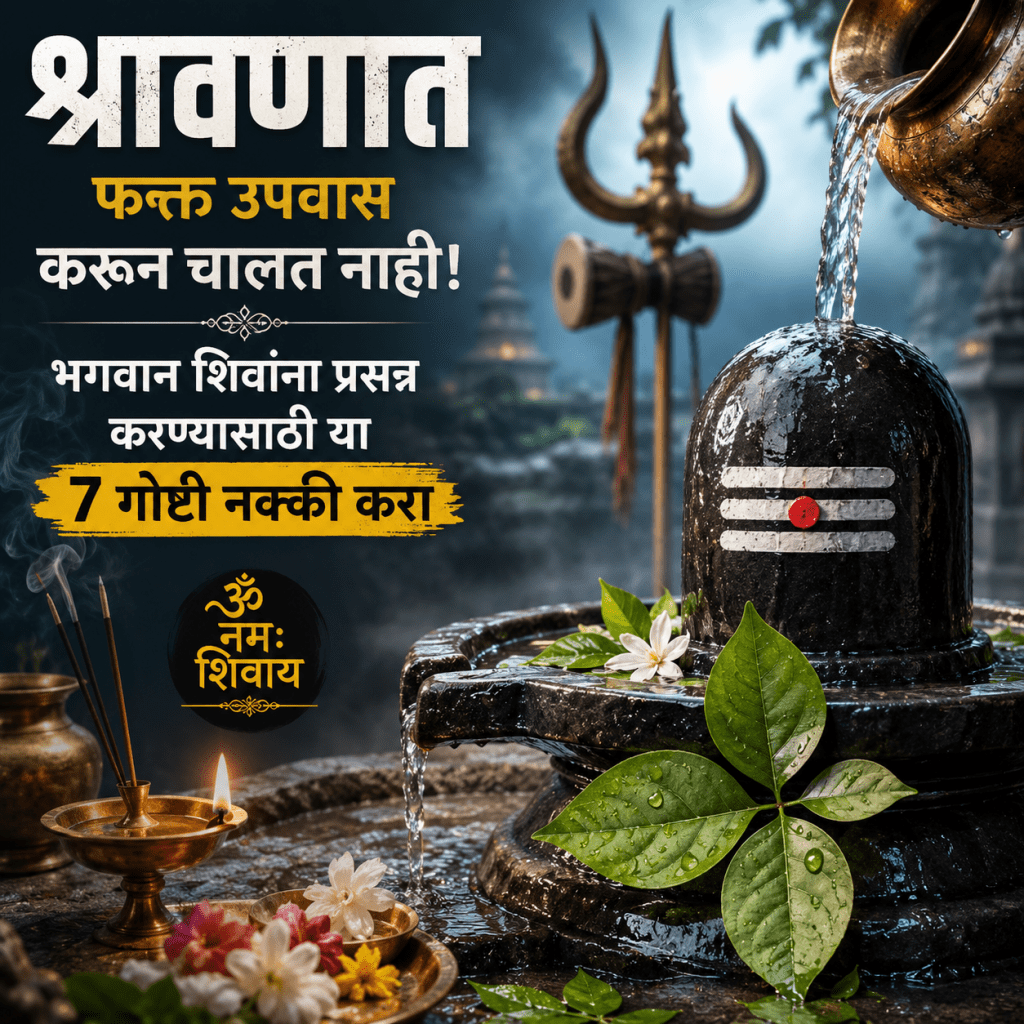 श्रावणात फक्त उपवास करून चालत नाही! भगवान शिवांना प्रसन्न करण्यासाठी या ७ गोष्टी नक्की&nbsp;करा